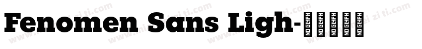 Fenomen Sans Ligh字体转换